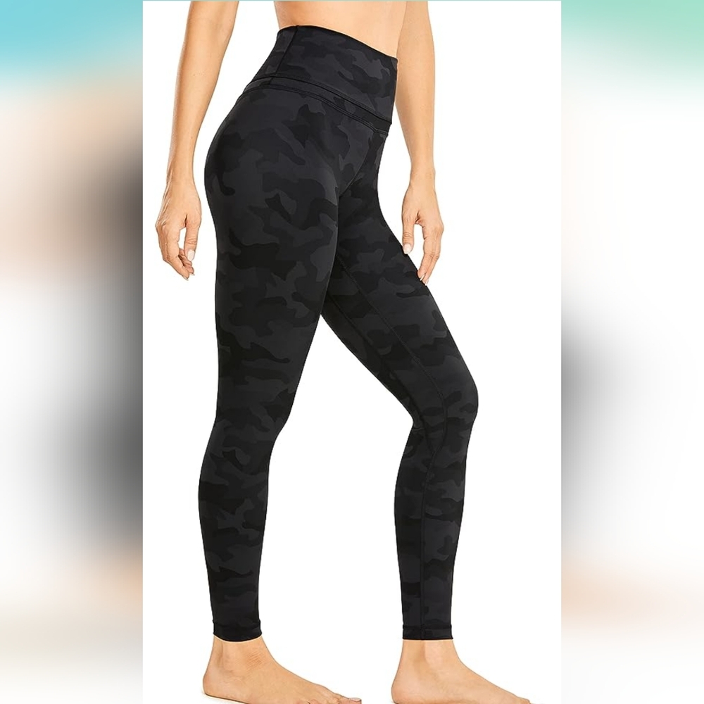 Women's Black Camouflage Leggings